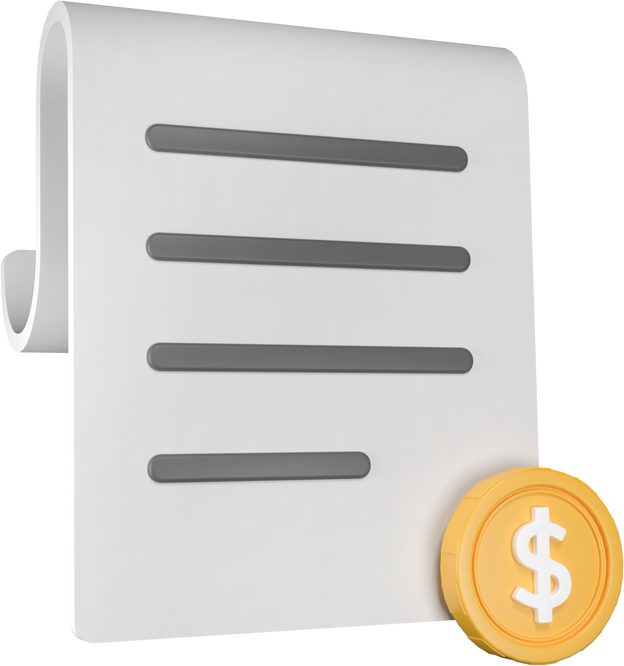 Taxes 3D illustration